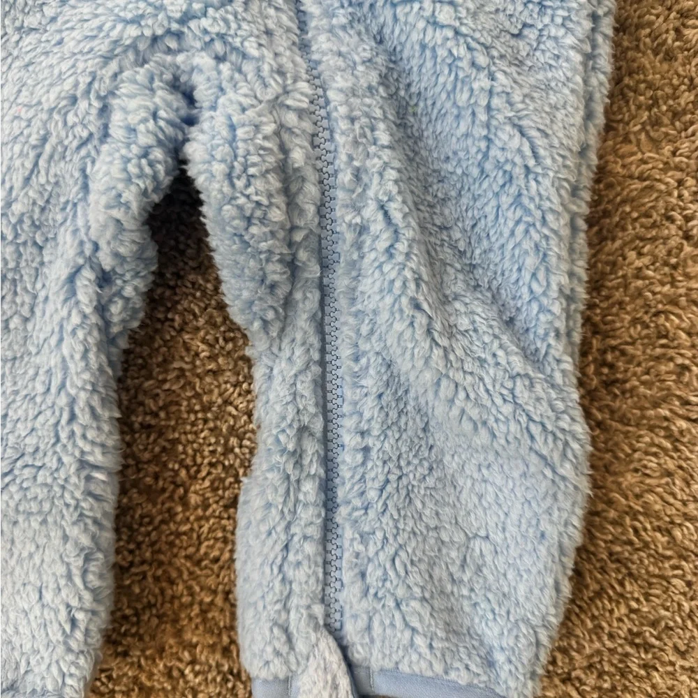 The North Face Baby Campshire One-Piece Cozy Blue Kids One Piece Size 3-6 months